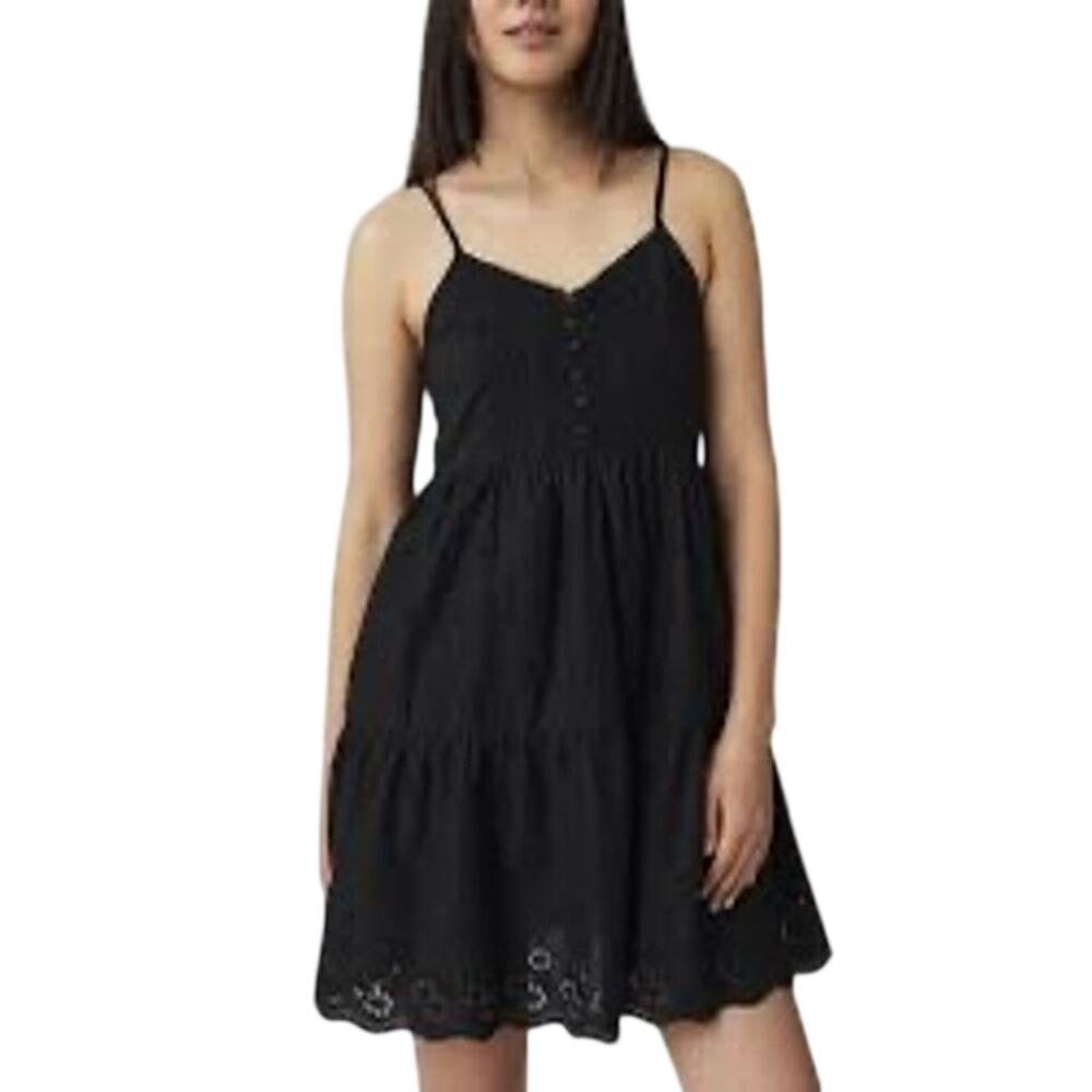 Levi's Black Spaghetti-Strap Mini Dress with pockets!!!